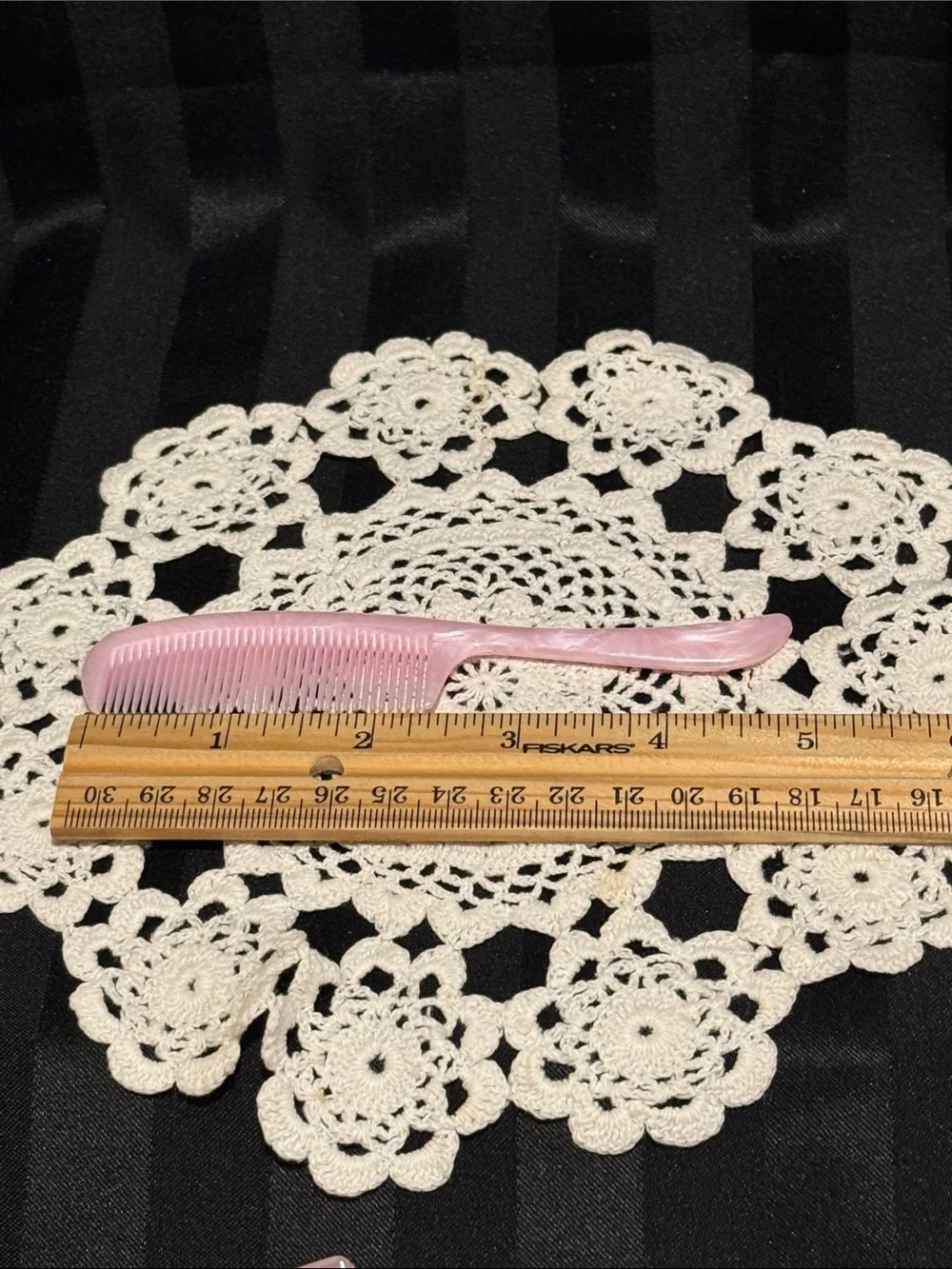 Infant comb & brush set -Heart-Shaped Pink Plastic Case